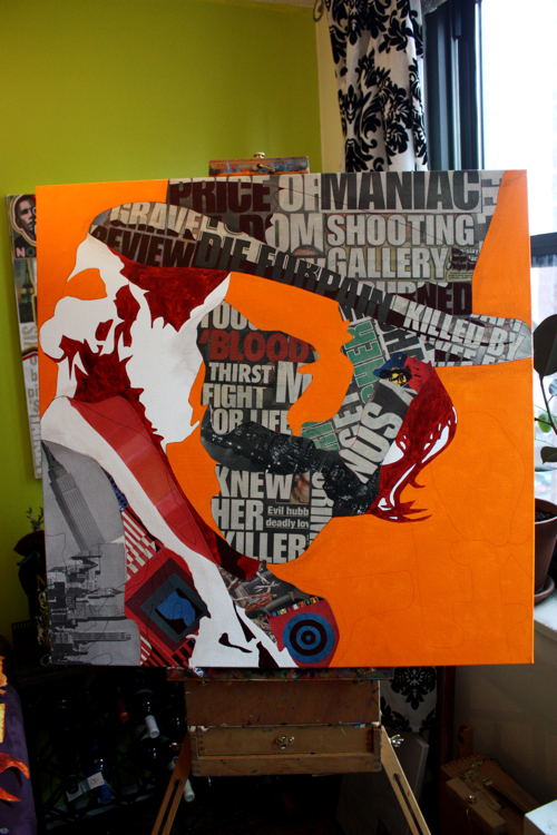 Bill The Butcher Day Lewis Painting Process by Borbay