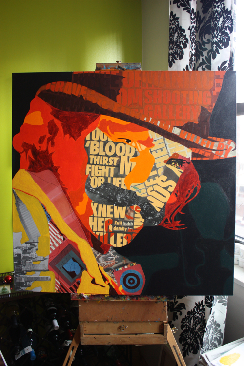 Bill The Butcher Day Lewis Painting Process by Borbay