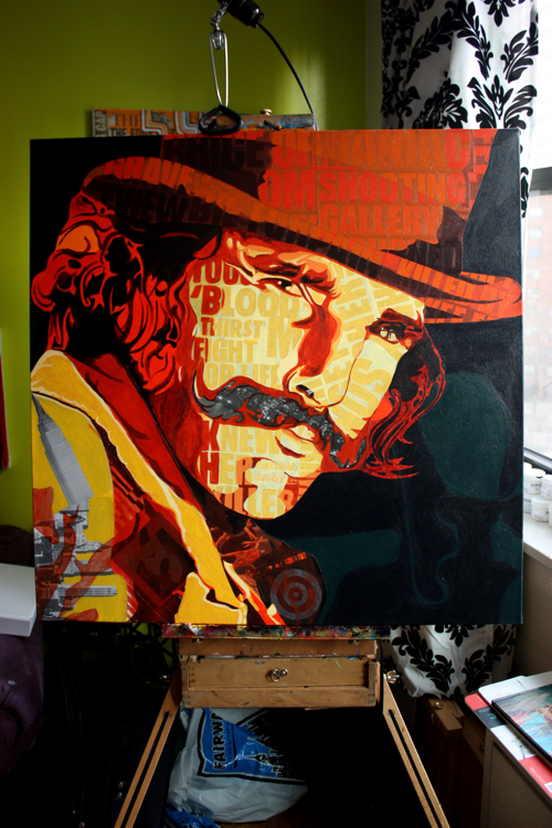 Bill The Butcher Day Lewis Painting Process by Borbay