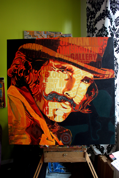 Bill The Butcher Day Lewis Painting Process by Borbay