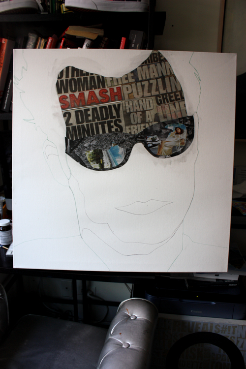 Adam Kesher Theroux Painting Process by Borbay