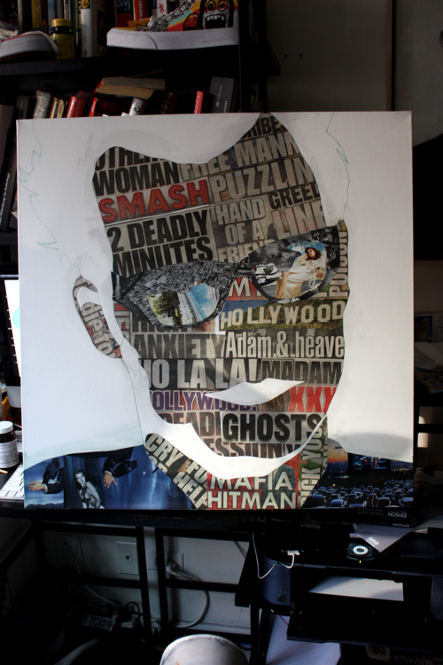 Adam Kesher Theroux Painting Process by Borbay