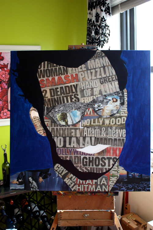 Adam Kesher Theroux Painting Process by Borbay