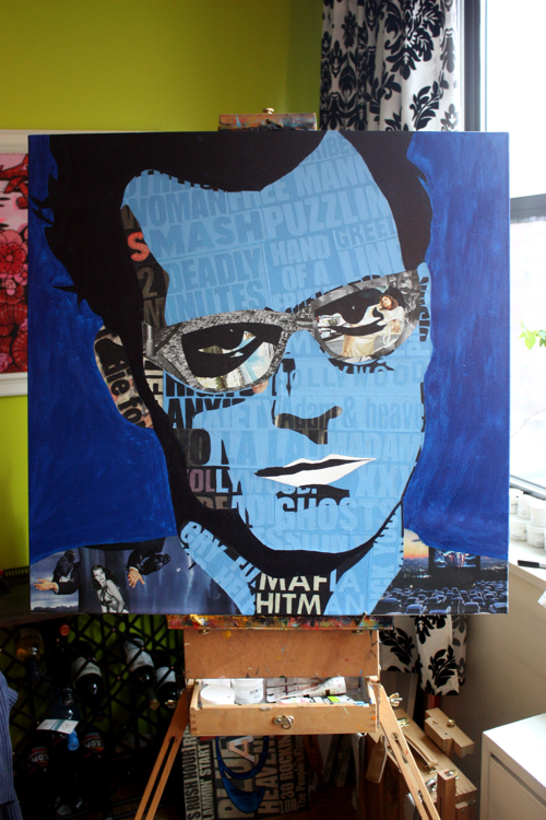 Adam Kesher Theroux Painting Process by Borbay