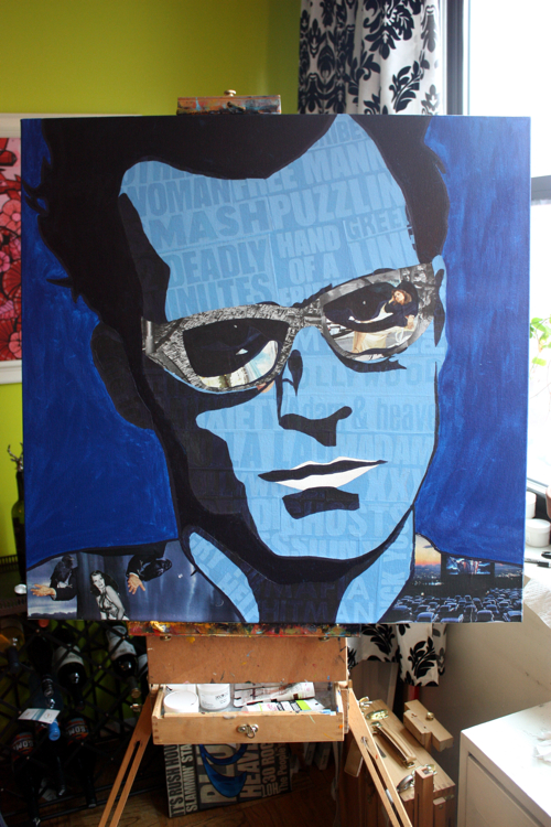 Adam Kesher Theroux Painting Process by Borbay