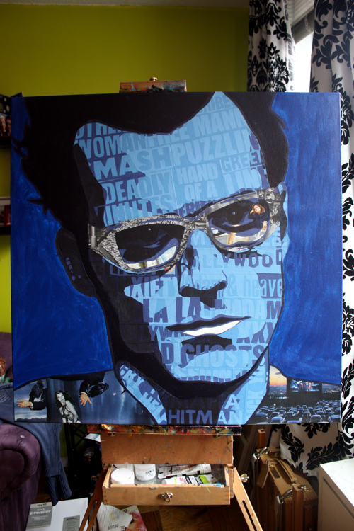 Adam Kesher Theroux Painting Process by Borbay