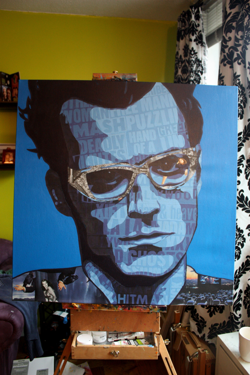 Adam Kesher Theroux Painting Process by Borbay