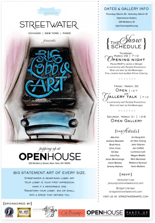 Openhouse Big Lobby Art Show Exhibition Details