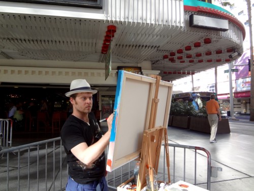 4 Four Queens Las Vegas Painting Process by Borbay