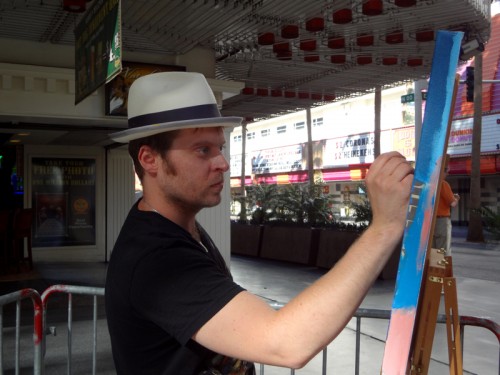 4 Four Queens Las Vegas Painting Process by Borbay