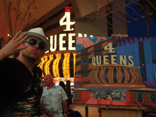 4 Four Queens Las Vegas Painting Process by Borbay