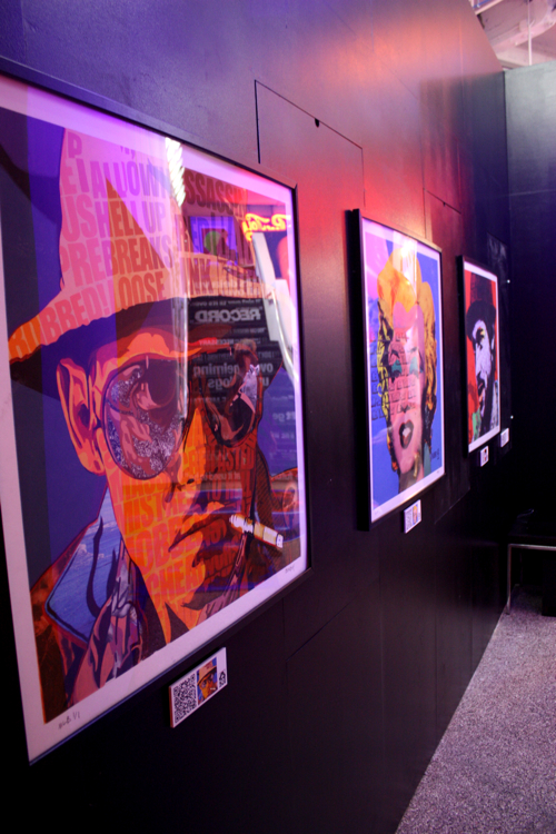 Borbay Artwork in the Major League Baseball Fan Cave 2012 in NYC