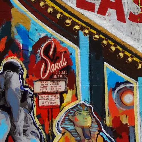 Welcome To Las Vegas Sign Painting Detail 2