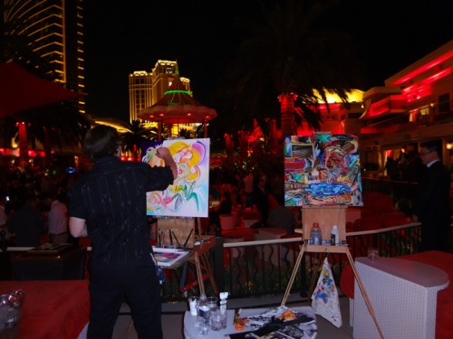 Artists Live Painting at Surrender Las Vegas 2012 by Borbay