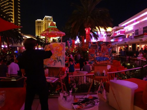 Artists Live Painting at Surrender Las Vegas 2012 by Borbay