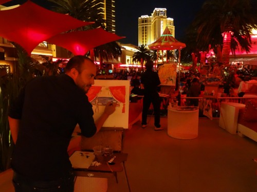 Artists Live Painting at Surrender Las Vegas 2012 by Borbay