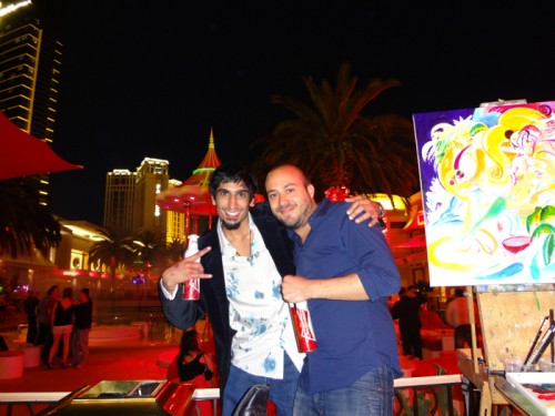 Artists Live Painting at Surrender Las Vegas 2012 by Borbay