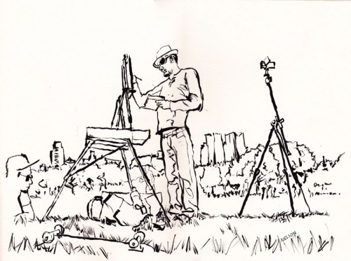 Jake Nelson Central Park Drawing of Borbay