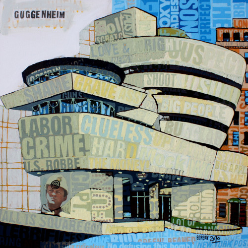 Guggenheim Redux Painting by Borbay 2010