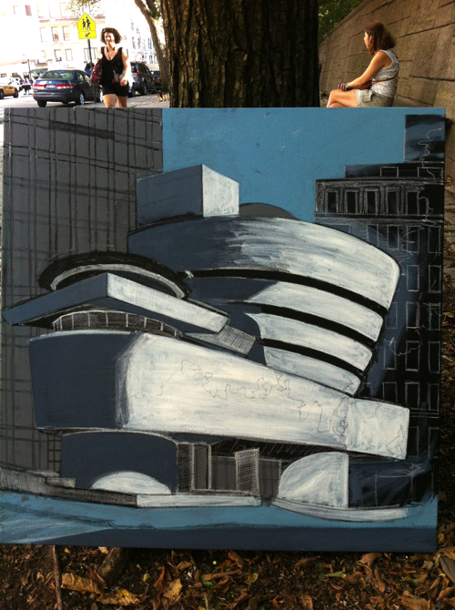 Guggenheim Painting Process No 4 by Borbay