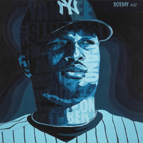 Yankee Robinson Cano Painting by Borbay