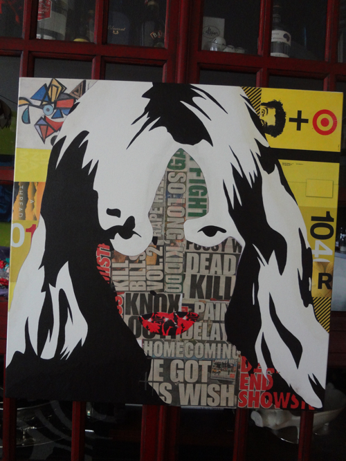 Uma Thurman as Beatrix Kiddo AKA Black Mamba Painting Process by Borbay