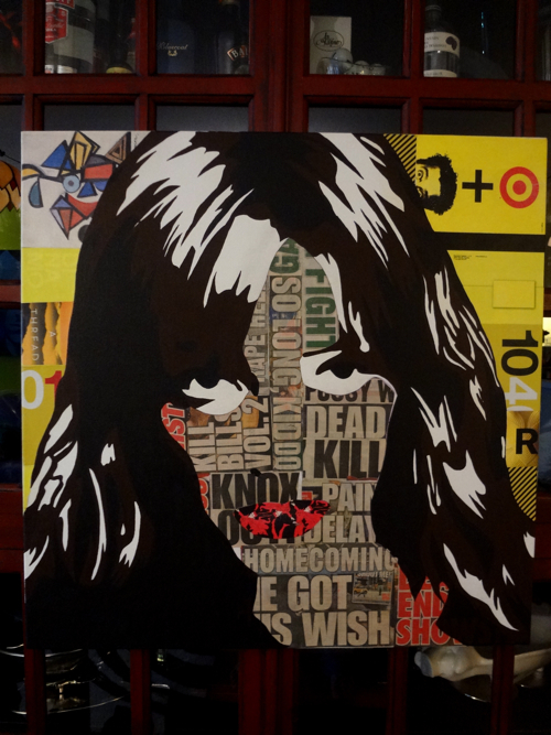 Uma Thurman as Beatrix Kiddo AKA Black Mamba Painting Process by Borbay