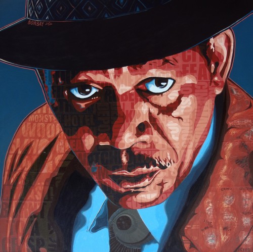 Detective Morgan Freeman Somerset Painting by Borbay