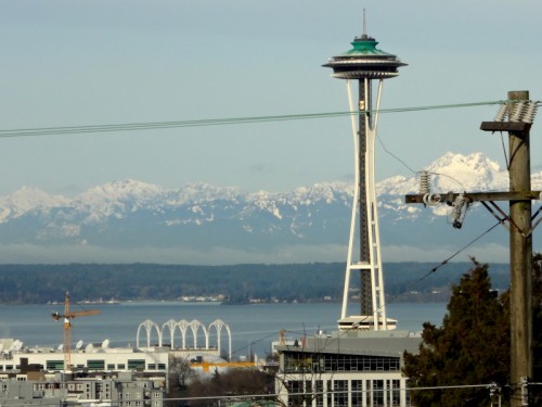 Seattle Space Needle Painting Process by Borbay