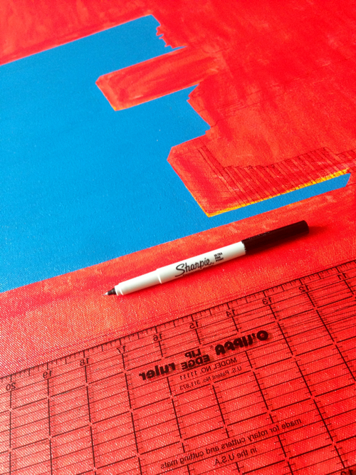 Central Park South Painting Process by Borbay