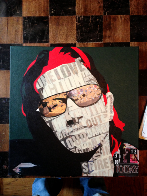 Bono Commissioned Portrait Painting Process by Borbay