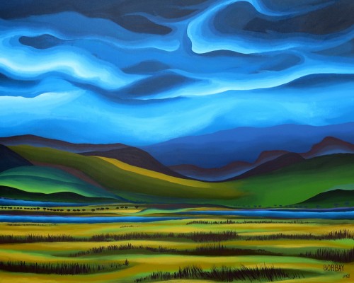 Africascape Painting by Borbay