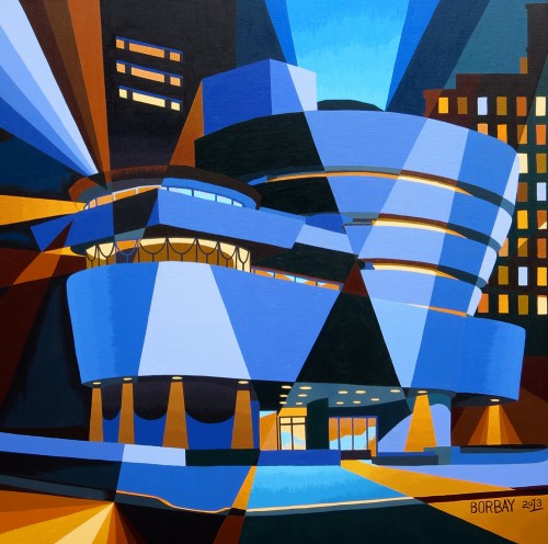 Guggenheim 5 a Painting by Borbay