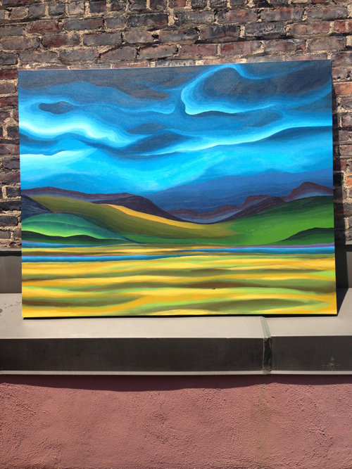 Africascape Painting Process by Borbay