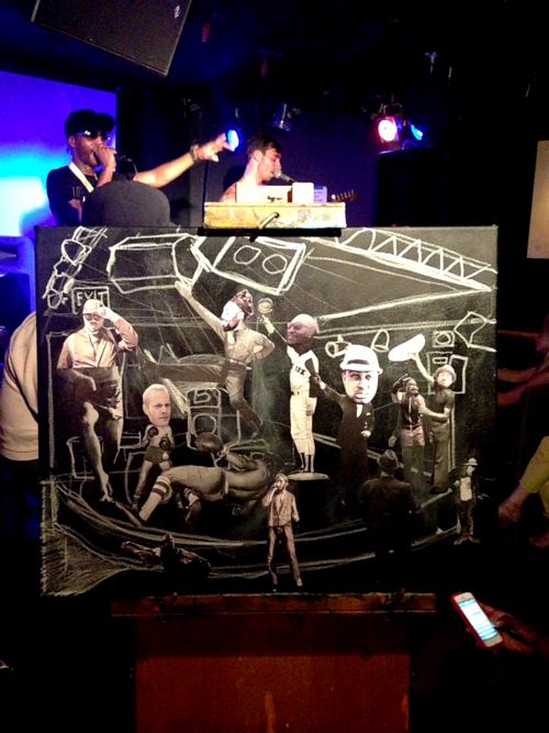 Sidewalk Cafe Hip Hop Action by Borbay