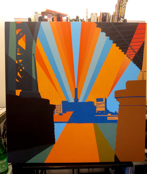 Domino Sugar Factory Painting Process by Borbay