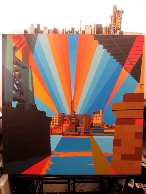 Domino Sugar Factory Painting Process by Borbay