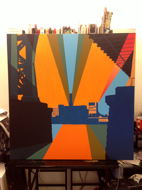 Domino Sugar Factory Painting Process by Borbay