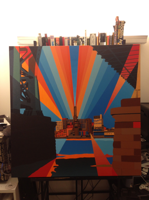 Domino Sugar Factory Painting Process by Borbay