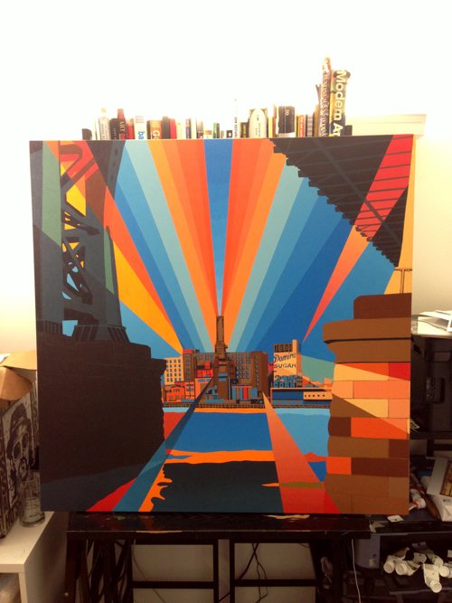 Domino Sugar Factory Painting Process by Borbay