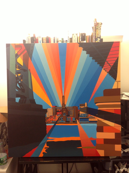 Domino Sugar Factory Painting Process by Borbay