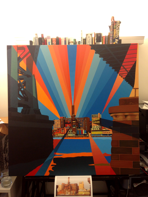 Domino Sugar Factory Painting Process by Borbay