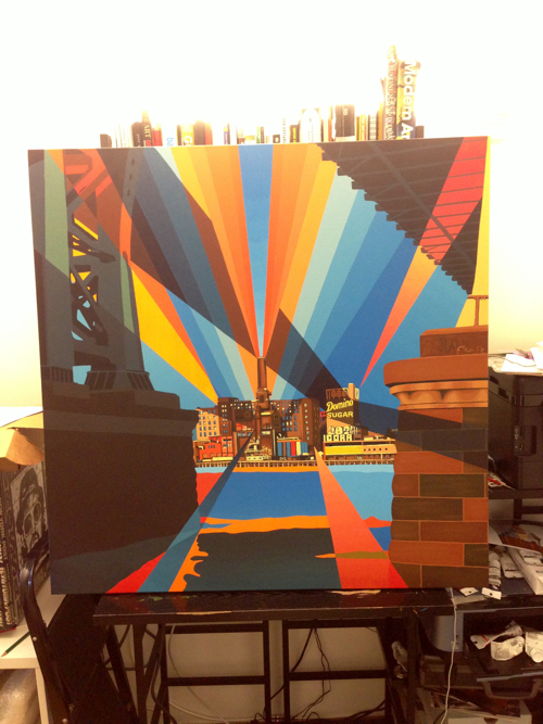 Domino Sugar Factory Painting Process by Borbay