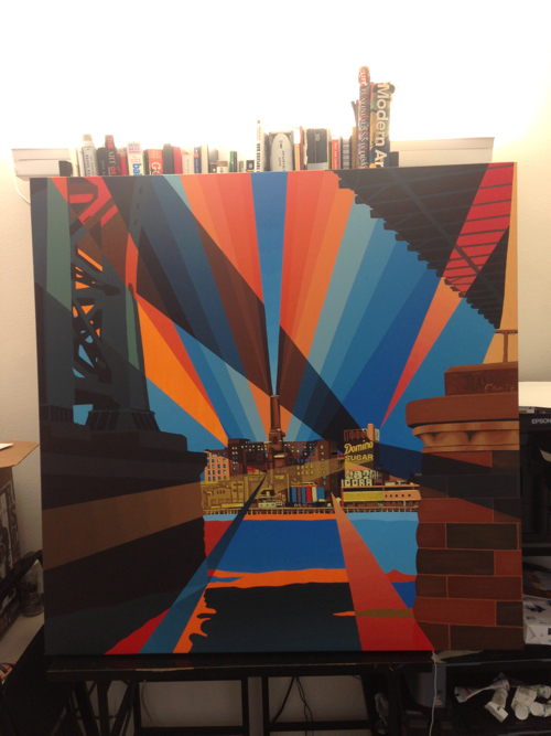 Domino Sugar Factory Painting Process by Borbay