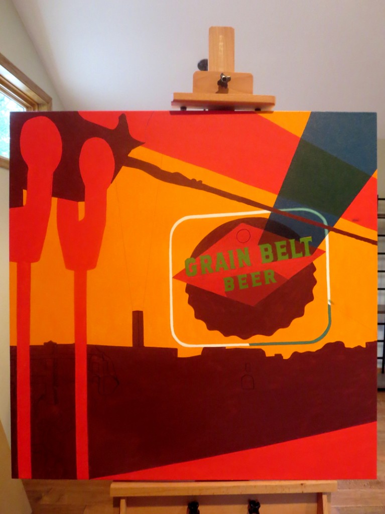 Grain Belt Sign Painting Process by Borbay