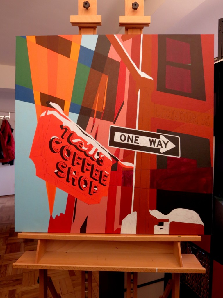 Neil's Coffee Shop Painting Process by Borbay