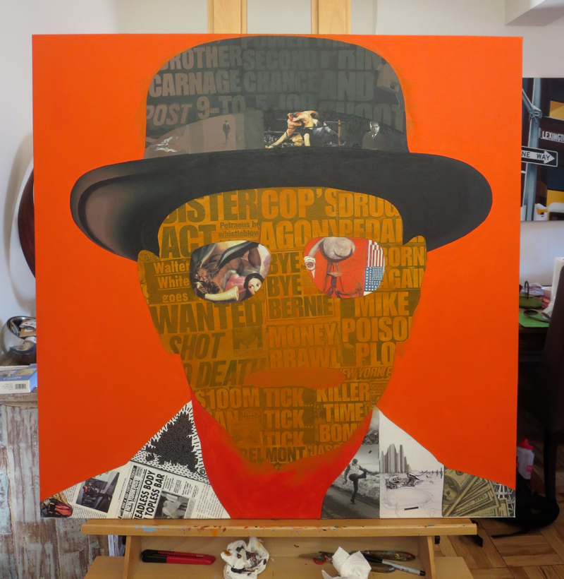 Walter White Painting Process by Borbay