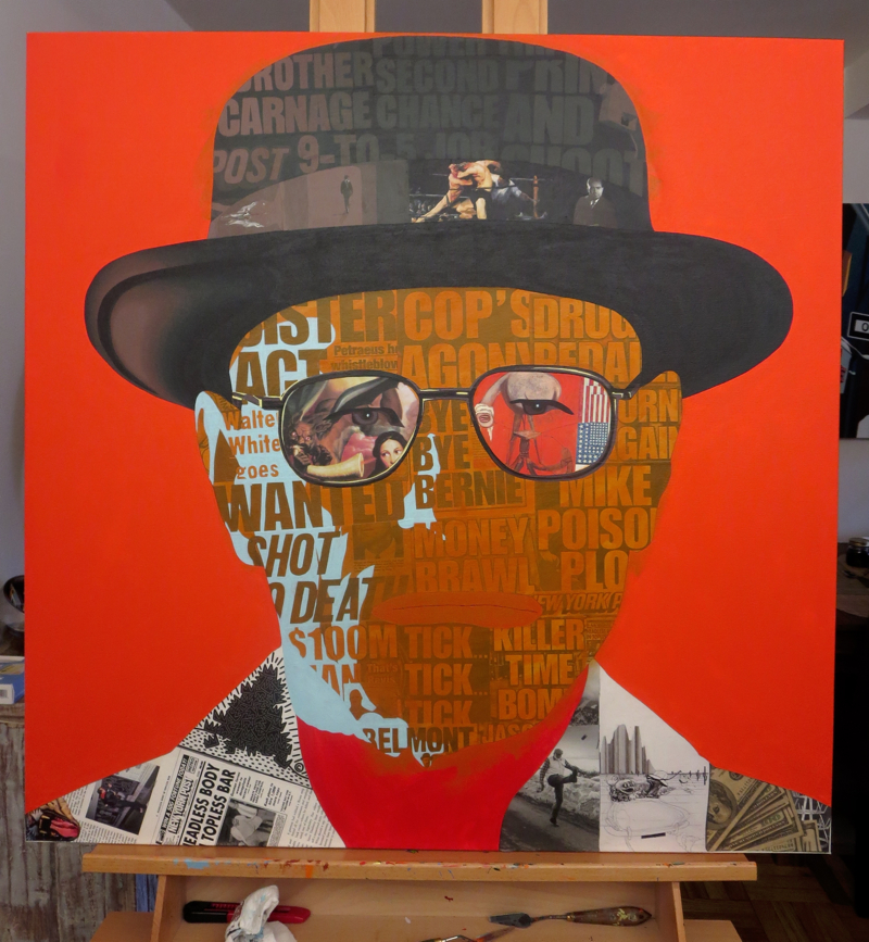 Walter White Painting Process by Borbay