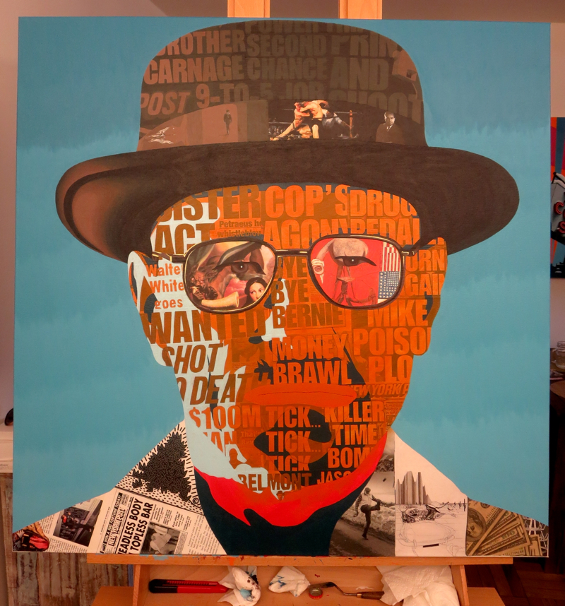 Walter White Painting Process by Borbay