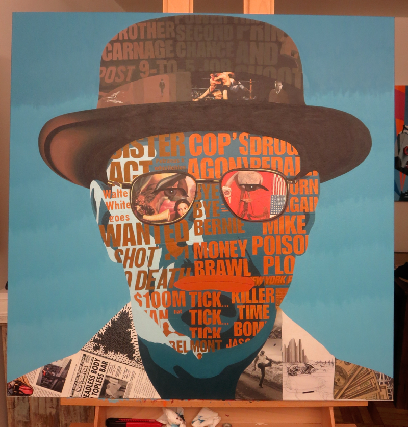 Walter White Painting Process by Borbay